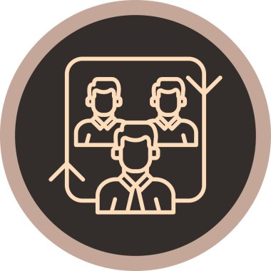 İnsan simgesinin vektör illüstrasyonu