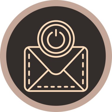 Zarf. Web simgesi basit illüstrasyon