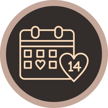 Randevu. Web simgesi basit tasarım