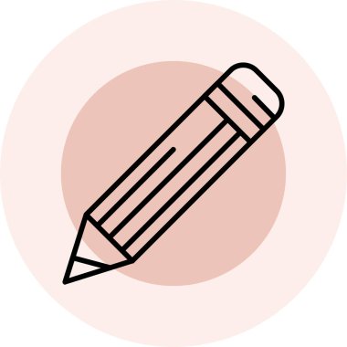 Kalem simgesi, vektör illüstrasyon tasarımı