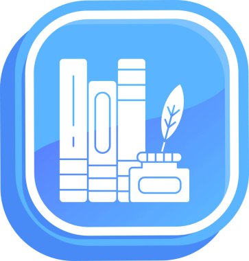 Kitap. Web simgesi basit illüstrasyon