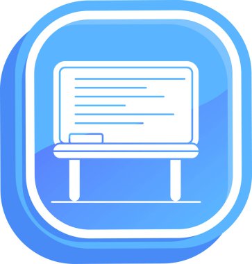 Dizüstü bilgisayar simgesi vektör çizimi