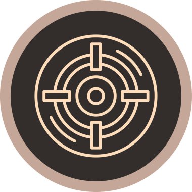 Hedef simgenin vektör illüstrasyonu