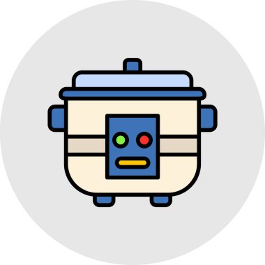 Web simgesi, robot robotun vektör illüstrasyonu