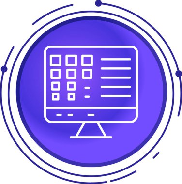 Web simgesi vektör illüstrasyonu