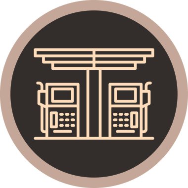 Japon kültür vektör simgesi modern basit vektör illüstrasyonu