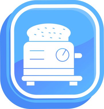 Ekmek. Web simgesi basit illüstrasyon