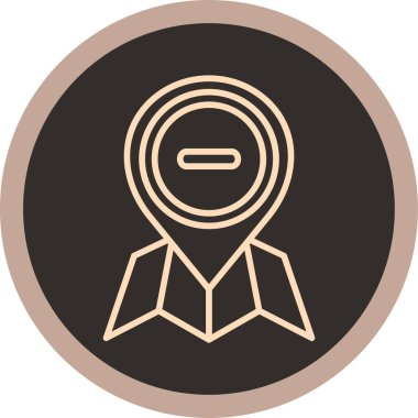 Moda stili izole edilmiş arka planda madalya simgesi