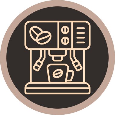 Kahve makinesi. Web simgesi