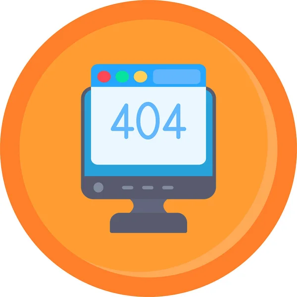 4 0 4 hata ikonu vektör çizimi