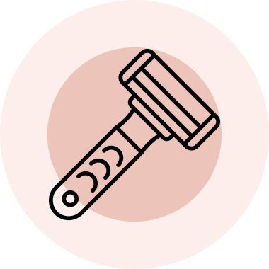 Çekiç. Web simgesi basit illüstrasyon