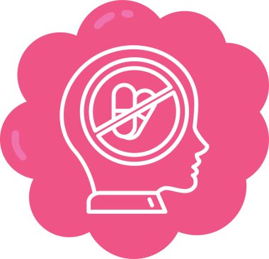 Kadın. Web simgesi basit illüstrasyon