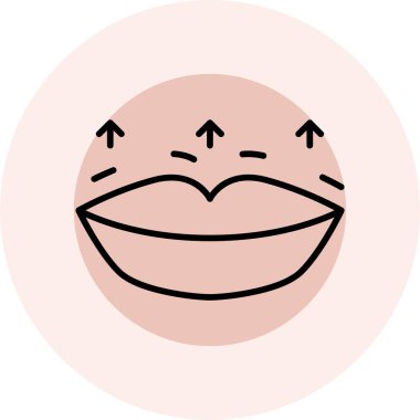 Mutlu bir yüzün vektör çizimi