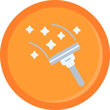 Bir fırça simgesinin vektör illüstrasyonu