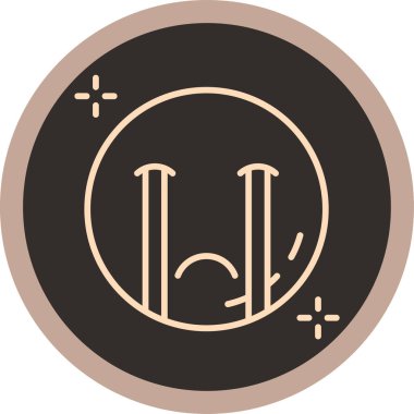 Bir burç simgesinin vektör simgesi