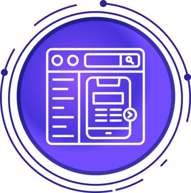 Cep telefonu simgesinin vektör illüstrasyonu