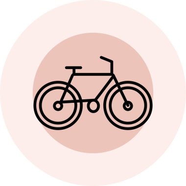 bisiklet ikonu vektör illüstrasyonu