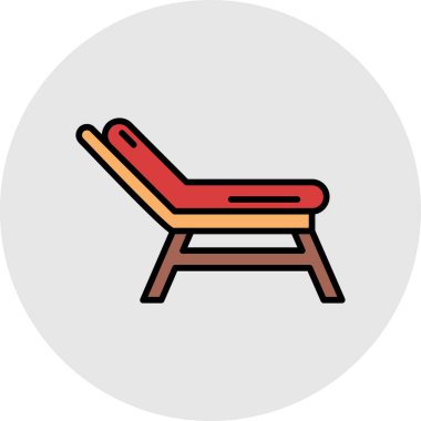 kanepe ikonu vektör illüstrasyonu