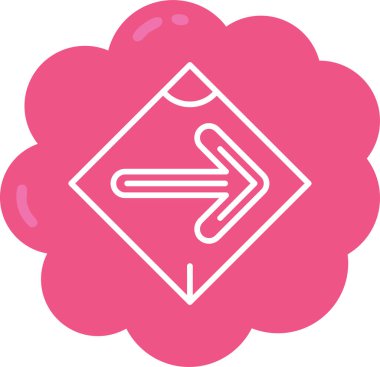 ok yönü konumu simgesi - taslak biçimi