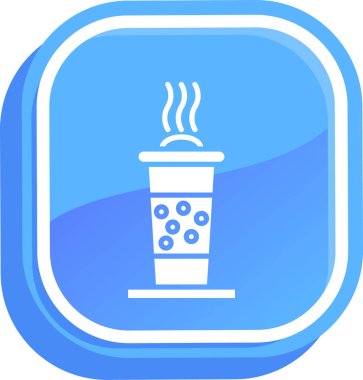 Kahve Kupası kutsal kişilerin resmi, vektör tasarımı