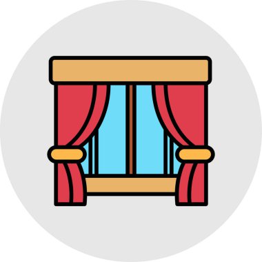 Sirk çadırı ikonu. Beyaz üzerine izole edilmiş sirk çadırı vektör simgesi rengi