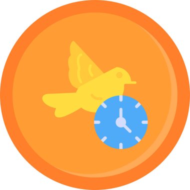 Çalar saat. Web simgesi basit tasarım