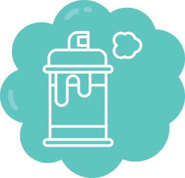 Basit vektör illüstrasyon termosu