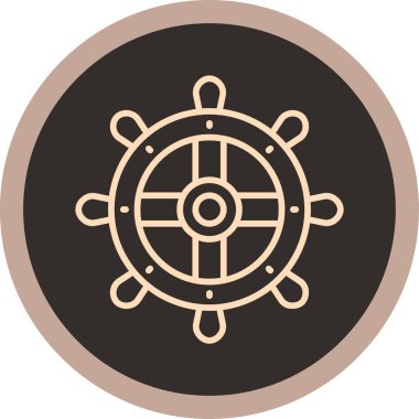 Pusula simgesinin vektör illüstrasyonu