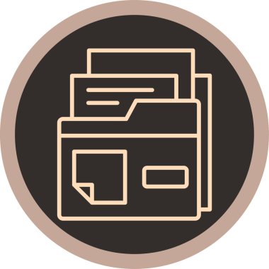 Dosya. Web simgesi basit illüstrasyon