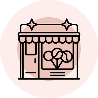 Poşet ikonlu bir alışveriş arabasının vektör çizimi