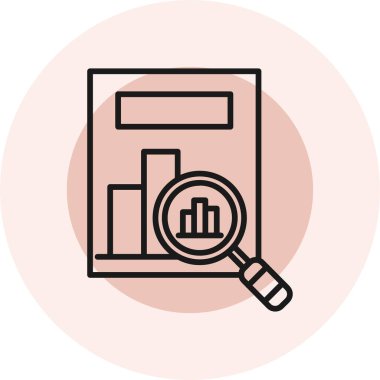 Şeffaf bir arkaplanda veri analizi vektör çizimi. Birinci kalite semboller. kavram ve grafik tasarımı için vektör çizgisi düz simgesi.