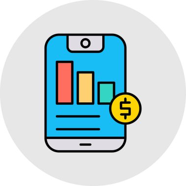 çevrimiçi bankacılık vektör simgesi düzenlenebilir