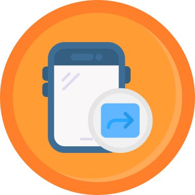 Akıllı telefon. Web simgesi basit illüstrasyon