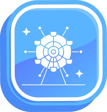 pusula simgesi, vektör illüstrasyonu