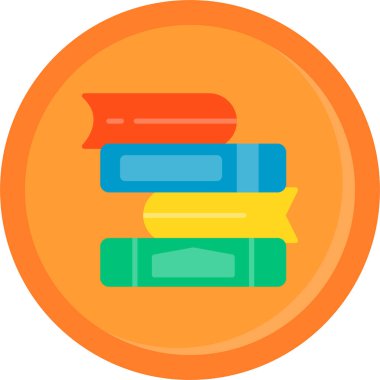 Kitap. Web simgesi basit illüstrasyon