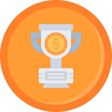 Kupa Ödülü düz simgesi