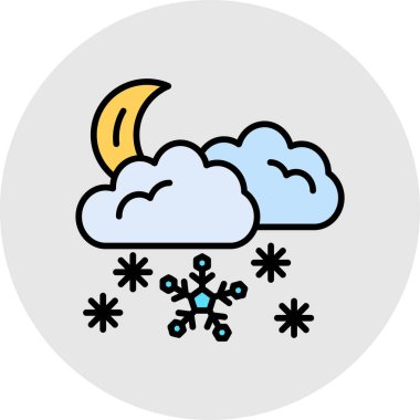 Kar simge vektör çizim