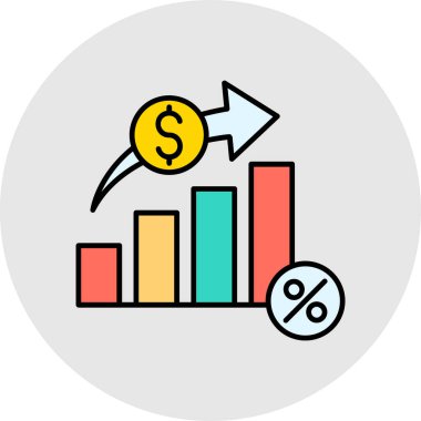 grafik simgesinin vektör illüstrasyonu