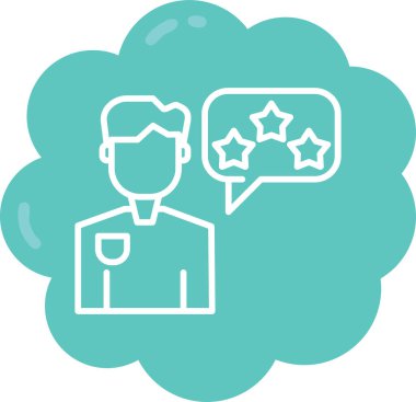 Konuş. Web simgesi basit illüstrasyon