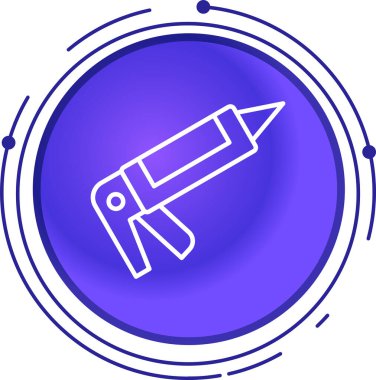 Beyaz zemin üzerinde ateş ikonu olan çizgi roketi izole edildi. Renkli taslak konsepti. vektör illüstrasyonu