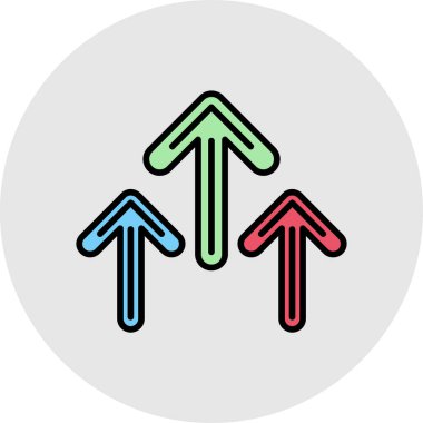 ok simgesi vektör illüstrasyonu