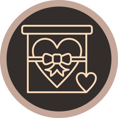 Yay çizgisi simgesi, vektör, illüstrasyon, aşk işareti, vektör grafikleri olan aşk kalbi.