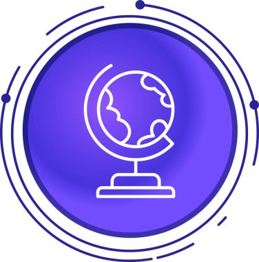 Dünya simgesinin vektör illüstrasyonu