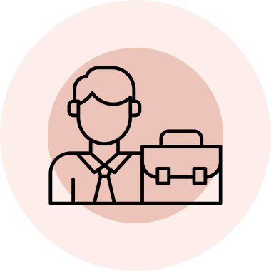 Bir insan simgesinin vektör illüstrasyonu