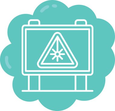 Bir resim simgesinin vektör illüstrasyonu