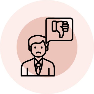 Bir insan simgesinin vektör illüstrasyonu