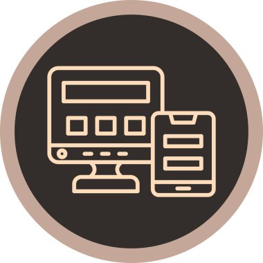 tarayıcı simgesi vektör illüstrasyonu