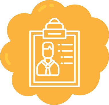 Belge simgesinin vektör illüstrasyonu