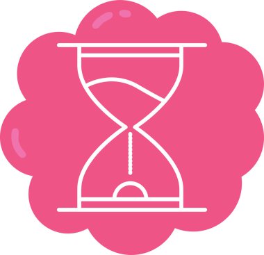 kum saati web vektör çizimi