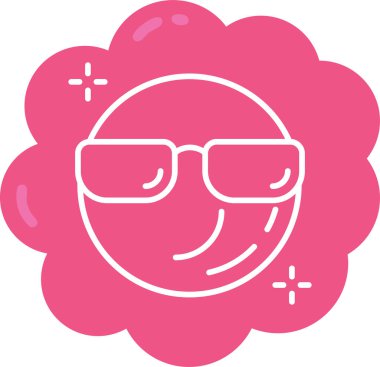 emoji. Web simgesi basit illüstrasyon